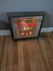 Vintage 25x20 Coors Light Beer Mirror Sign Lighted 