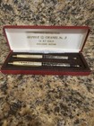 Vtg Arpege Chanel No 5 14k Gold Ballpoint Set Original Box Perfumed Writing Pen