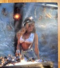 Rainier Draft Beer Poster 90s Sexy Women Model Hat Shorts Jean Cutoffs Vintage