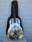 Epiphone Dobro Hound Dog M-14 Metalbody Nickel Resonator Guitar   Case   Slide