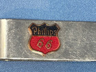 Phillips 66 1950s Tie Bar Award Advertising Black   Red Logo
