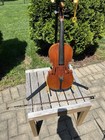 Vintage 4 4 Full Size Violin German  With Bow Parts  Repair Estate Find