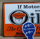 Oilzum Pennsylvania Oil Porcelain Enamel Sign  36 X 15 Inches 1 Sided