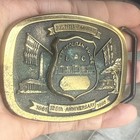 Vintage 1986 Dc Metropolitan Police 125th Anniversary Belt Buckle Solid Brass