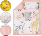 3 Piece Baby Crib Bedding Set For Girls - Newborn  Infant   Toddler Nursery Bed