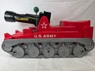 Vtg 1959 Ideal Toys Big Boom Us Army Ride A Tank 24  Red W Box Large Rare  3015