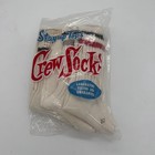 Vintage Stay Up Tops Crew Socks 1950s Nos 3 Pack Stripe All Cotton Size 10
