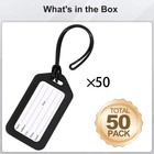 50 Pack Luggage Tag Bright Luggage Tags For Suitcases Bag Tags Name Tags For    