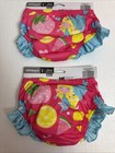 2x Swimschool Pink Mermaid Reusable Swim Diaper Level 1  12months 18-22 Lbs  New
