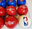 New Pool Ball Set  Nba Houston Rockets Vs Dallas Mavericks