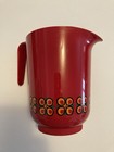 Vintage Kayser Red Plastic Water Pitcher Luran West Germany Mcm Mid Century Mod