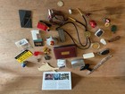 Gramps Vintage Junk Drawer Lot Toys Keychain Trump Coin Christmas Bolo Tie  