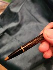 Vintage Waterman Classic Ballpoint In Beautiful Wood Look With Gold Trim Accents