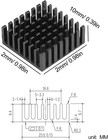 6pcs Small Aluminum Heatsink 25x25x10mm   0 98x0 98x0 39inch Heat Sink Cooler Ra