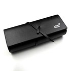 New  Montblanc Black Leather Eyeglasses Sunglasses Case - Booklet cleaning Cloth