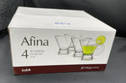 Joyjolt Afina Stemless Martini Glasses Set Of 4  8 Oz Heavy Base Cocktail Glass