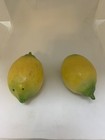 Pair Of Vintage Ceramic Lemon Cool Kitchen Salt And Pepper Shakers 
