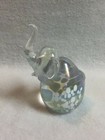 Vintage Elephant Collection - Lot Of 4 - Planter  Blown Glass  Gemstone quartz