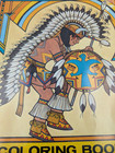 Vintage 1970 s Coloring Book Dancing Indians Hopi Navajo   More Uncolored