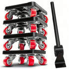 1 Set Furniture Mover Tool - 880lbs Load Wheels   Lifter For Sofa   Cabinet