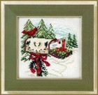 Holiday Delivery Bead Cross Stitch Kit Mill Hill 2011 Buttons   Beads