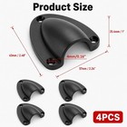 4 Pcs Marine Wire Cover 2 5 Inch Cable Vent Cover Plastic Clam Shell Vent Wire