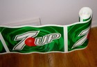 Vintage 7 Up 12  Corrugated Roll Out Store Advertising Banner