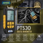 Autool Digital Manometer Air Pressure Differential Gauge Hvac Gas Tester Meter
