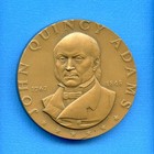 John Quincy Adams - Great Americans Medallic Art Co 1 3 4  Bronze Maco Medal