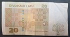 2007 Latvia 20 Lats P55a  A2472779h 