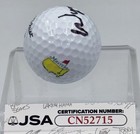 Masters Wyndham Clark Signed Autographed Masters Logo Golf Ball Jsa Coa Cn52715