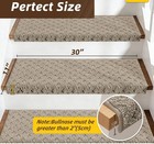 Bullnose Carpet Stair Treads  14 Pcs Beigenon Slip Stair Treads For Indoors 