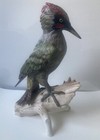 Goebel Porcelain Figure Bird Woodpecker Green Woodpecker 38-010
