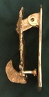 Chihuahua  Long Hair  Solo Door Knocker In Bronze