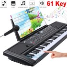 61-key Electric Piano Digital Music Electronic Keyboard W  Stand   Microphone