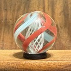 Antique German Handmade Latticinio Core Swirl Marble 11 16    Near Mint   