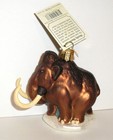 2019 - Woolly Mammoth - Old World Christmas - Glass Ornament - New W tag Rare