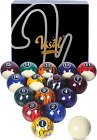 Vssal Billiard Balls Set Pool Table Balls Marble-swirl Style 16 Ball Set