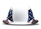 Lift Safety Fiber Resin Dax Full Brim Hard Hat  American Flag