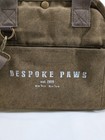 Bespoke Paws Pet Carrier Bag Canvas Travel Army Tote Small Dog Cat Puppy Brown