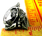 Grim Reaper Pin Vintage Biker Vest Hat Collectible Old Death Skull Pinback