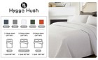 Hygge Hush White Leaves   L Embossed Coverlet Reversible Bedspread Bed Quilt Set
