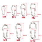 Small   Large Carabiner Clip - Hardware Stainless Steel - Will Not Rust Outdoors