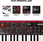 Akai Professional Mpk Mini Play     Usb Midi Keyboard Controller 25 Mini Keys New   