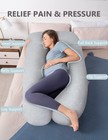 Pregnancy Pillows  U Shaped Pregnancy Body Pillow For Sleeping  55 Inch Mater   