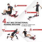 4 In 1 Folding Rowing Machine  Ab Crunch Workout Machine W 3-level Angle     