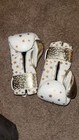 Everlast Powerlock Sparring Gloves 14 Oz White gold Star Print