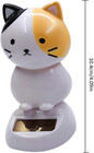 2 Pieces Solar Wobble Figures  Solar Dancing Cat  Bobble Head Cat Ornaments  Inn