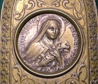 St Therese Of Lisieux Old Decorated Metal Desk Plaque