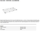 Franke Cu30-36s Bottom Sink Grid 29 6in  X 14 8in Stainless Steel New In Box